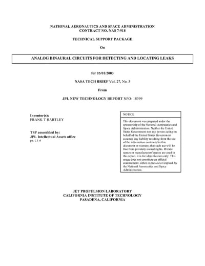 Document cover