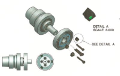 Grinding wheel arbor clearance