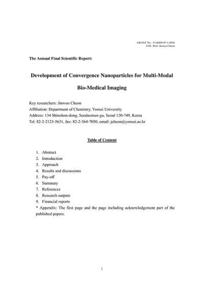 Document cover