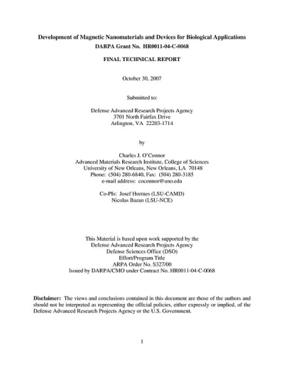 Document cover