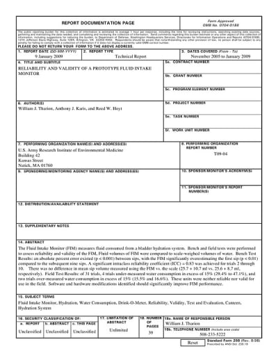 Document cover