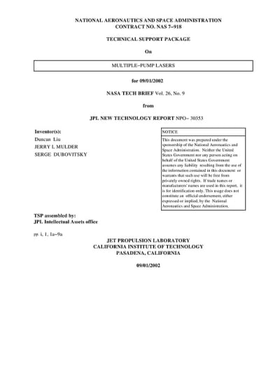 Document cover