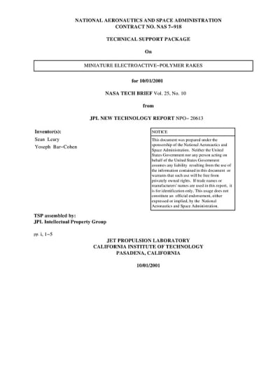 Document cover