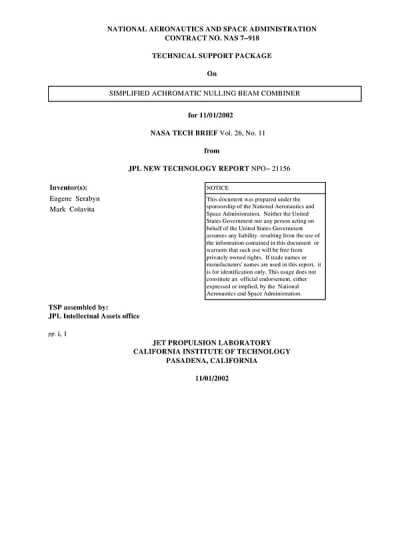 Document cover