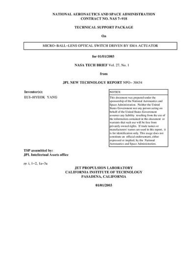 Document cover