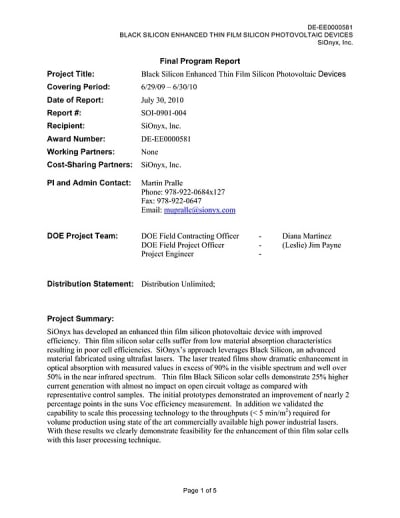 Document cover