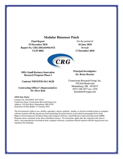 Document cover