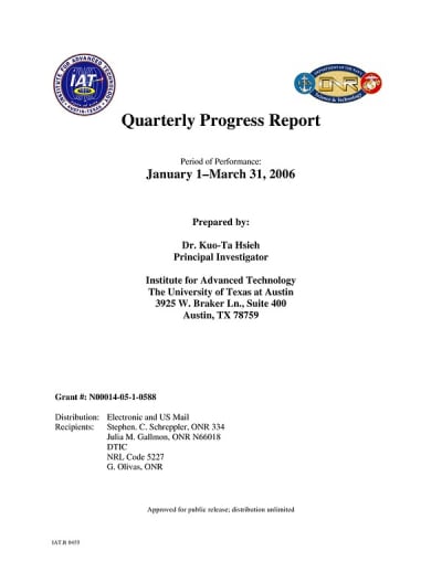Document cover