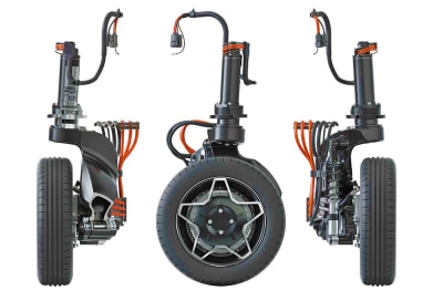 Ev store wheel motor