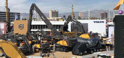 Volvo CE Showcases 100-Ton EC950F Excavator, New Hybrid