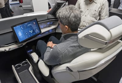 Faurecia presented three of its latest high-tech, comfort solutions at the  CES 2023