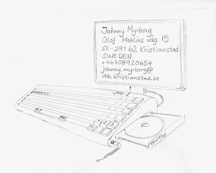 Thin client built into the keyboard