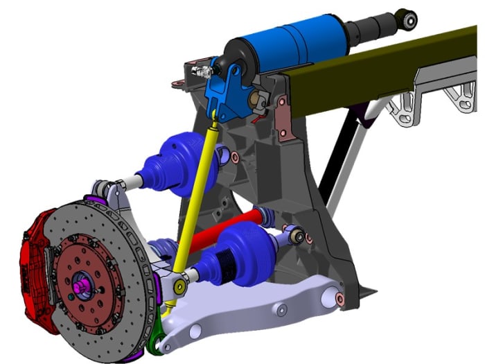 Active Kinematics Suspension for a High Performance Sports Car