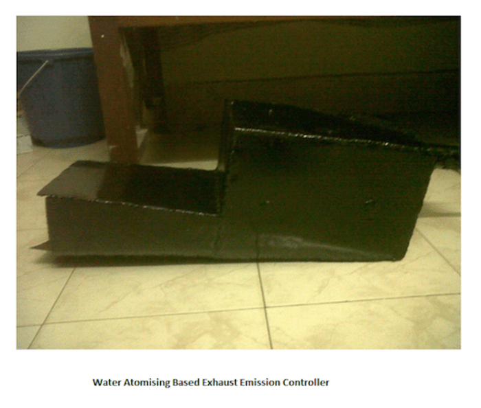 Water Atomising Based Exhaust Emission Controller