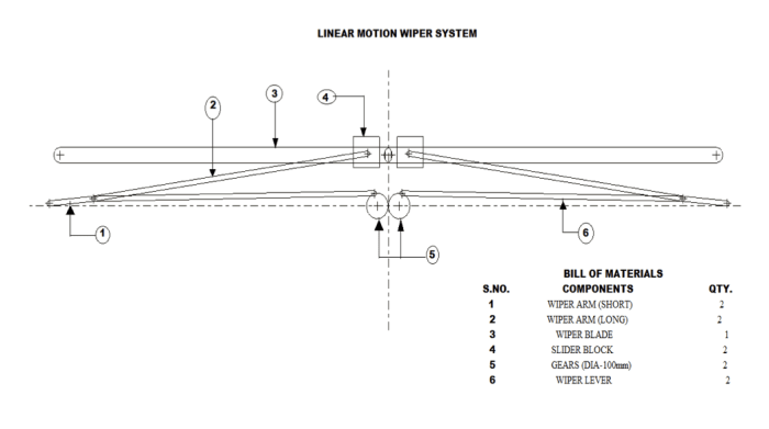 Wiper system outlet