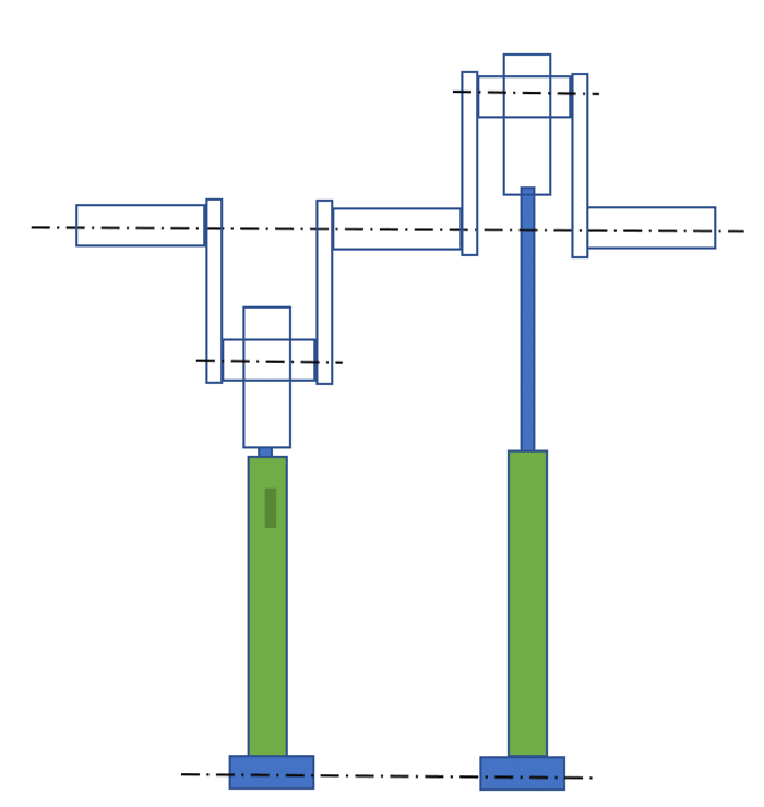 Electric crank motor outlet