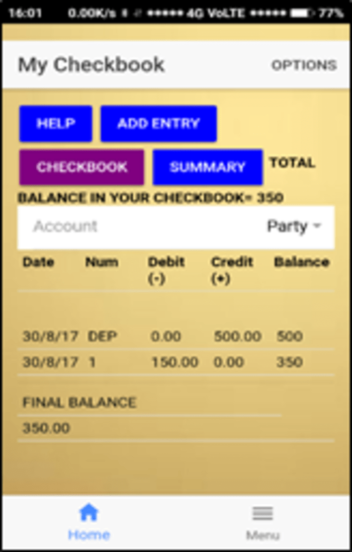 best checkbook app