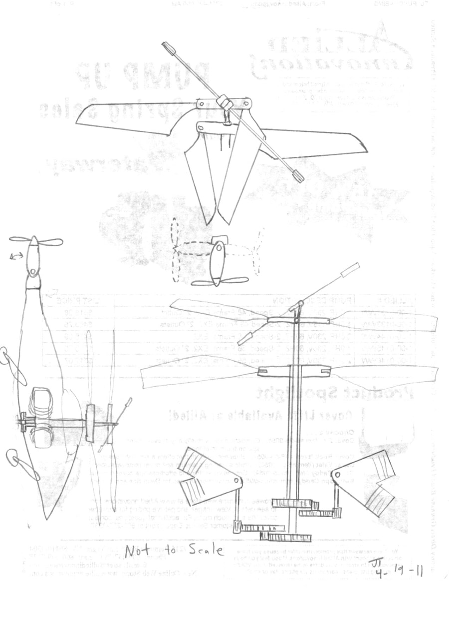 VTwin Powered Coaxial Helicopter