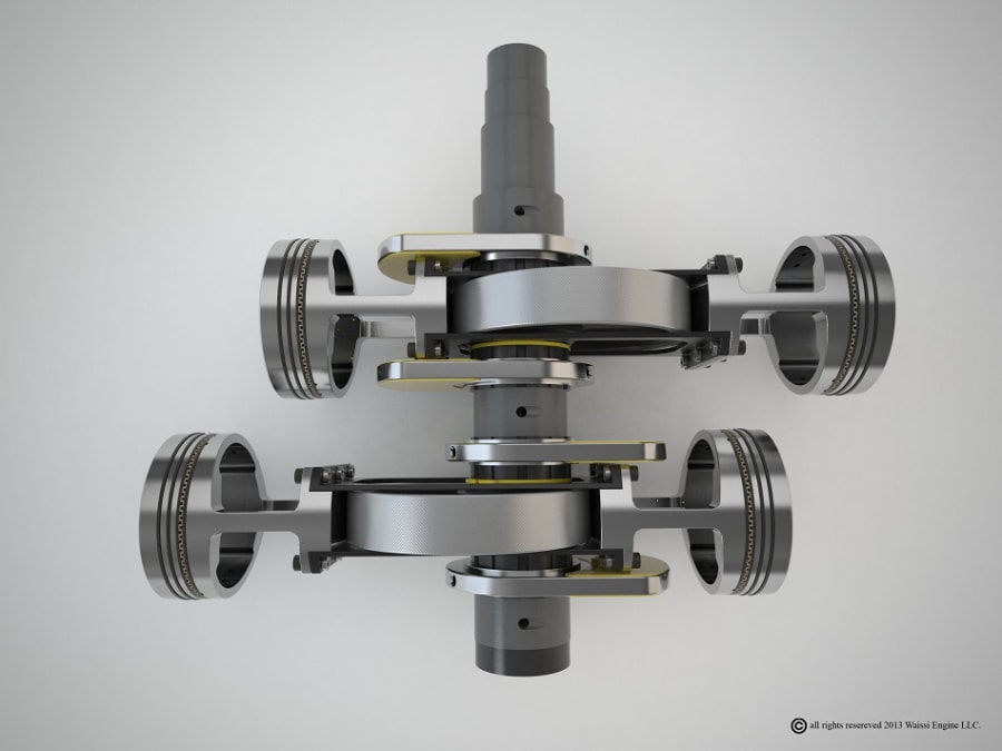 Simplest Opposed Piston Combustion Engine