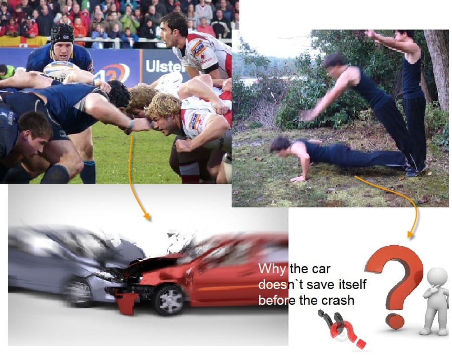 Car Crash Safety with Hydraulic Jacks