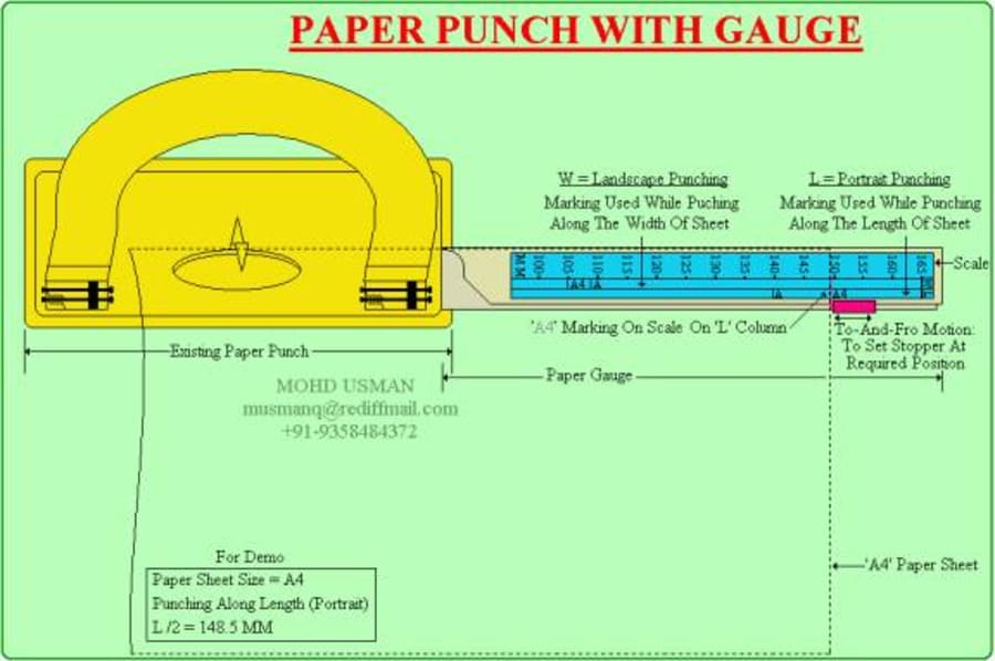 Wise paper punching machine
