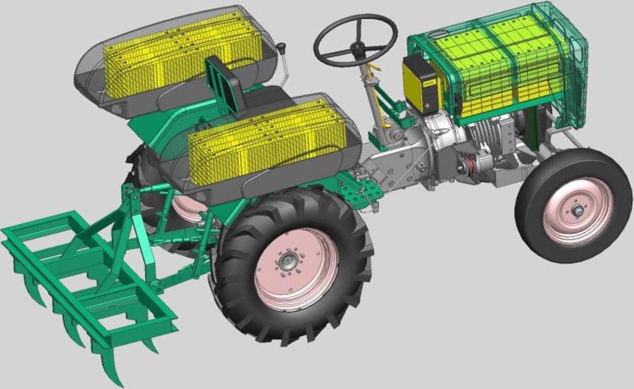 MultiPowered Electric Tractor