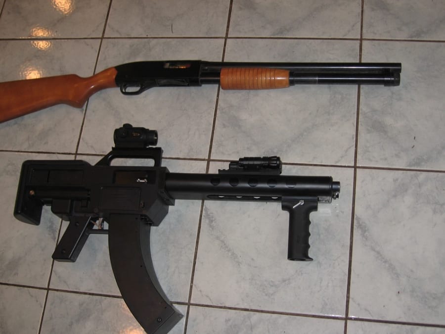 50 rd. Double Barrel Pump Shotgun