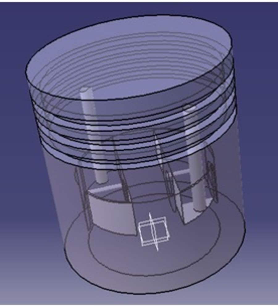 Piston With Oil Cooling Gallery