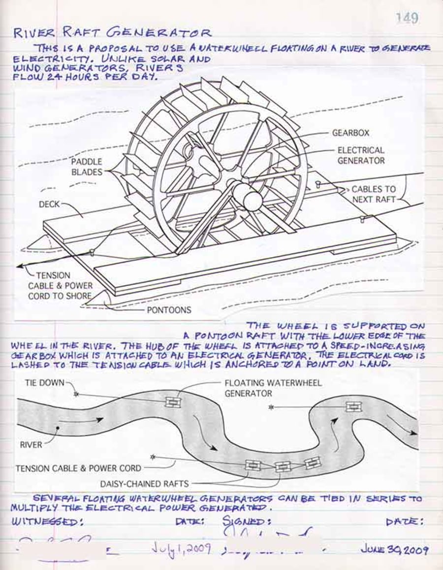 water-wheel-electrical-generator