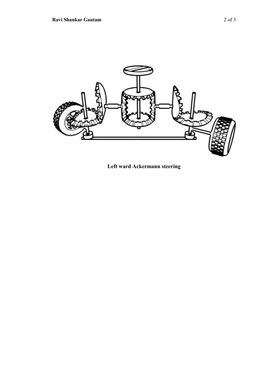 Innovative Bevel Gear Based Ackermann Steering System