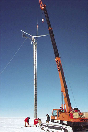 Wind turbine at the South Pole