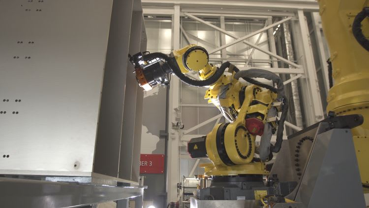 Raytheon Company (NYSE: RTN) in Waltham, Mass., has upped its investment in advanced manufacturing innovations, including automated and autonomous technologies, to support complex radar testing and integration. The company’s new  million, 30,000 square-foot facility on its Andover, Mass., campus, is now home to some of the industry's leading innovations, and a historic first, in manufacturing, officials say. 