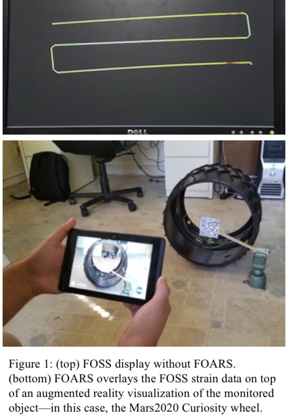 Fiber Optic Augmented Reality System Foars Vividly Displays Strain Measurements