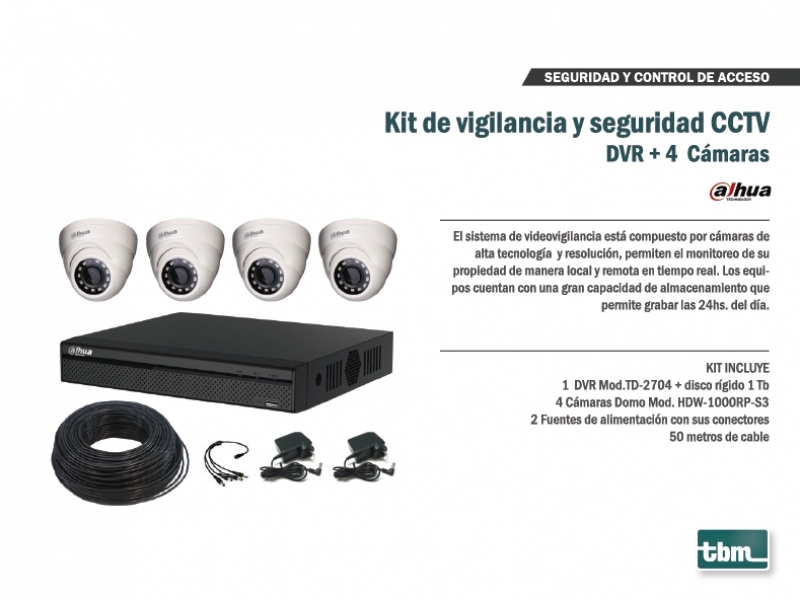 KIT DE VIGILANCIA DAHUA