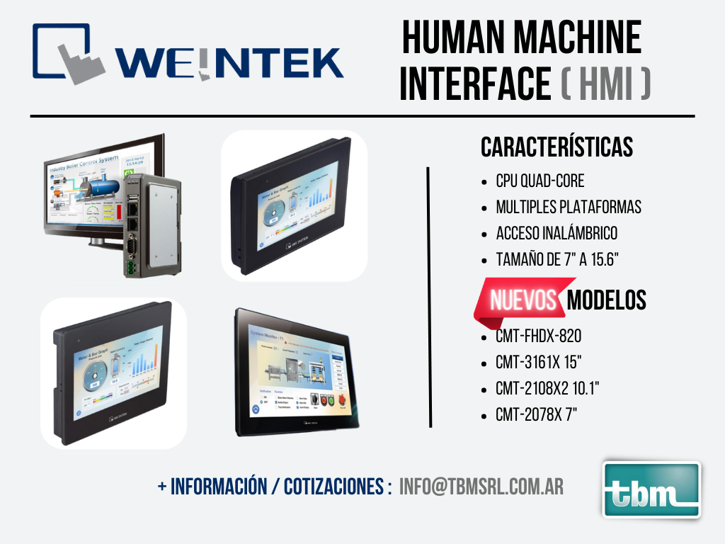 Nuevos paneles de operación WEINTEK