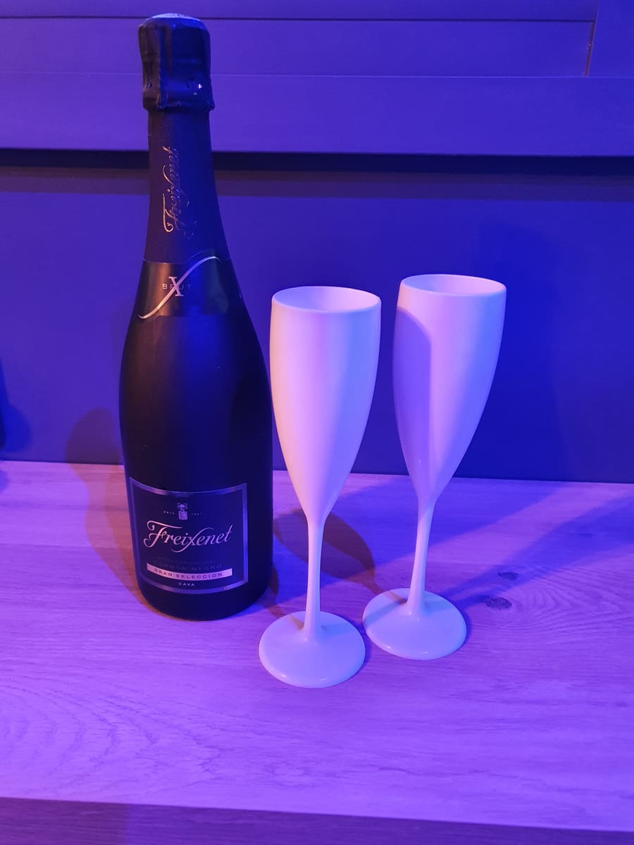 Bouteille de pétillant cuvée réserve
