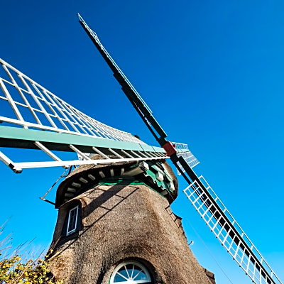 a windmill in holland