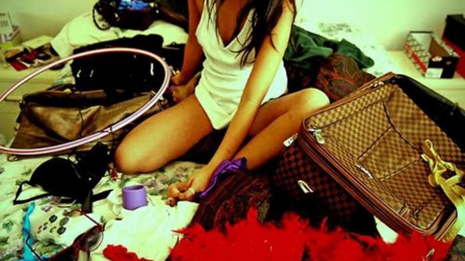 College Girl Packing