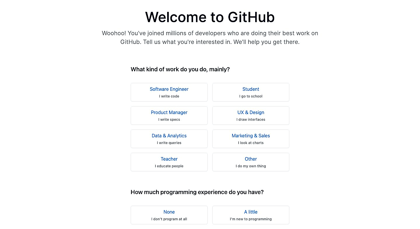 Hoàn tất thông tin tạo tài khoản Github