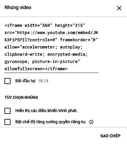 Làm thế nào để nhúng video Youtube vào Website
