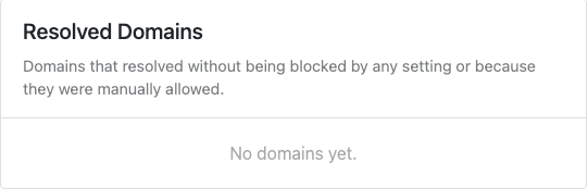 Resolved Domains