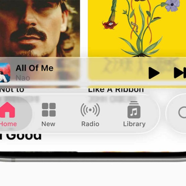 A smartphone screen displaying music controls and artwork.