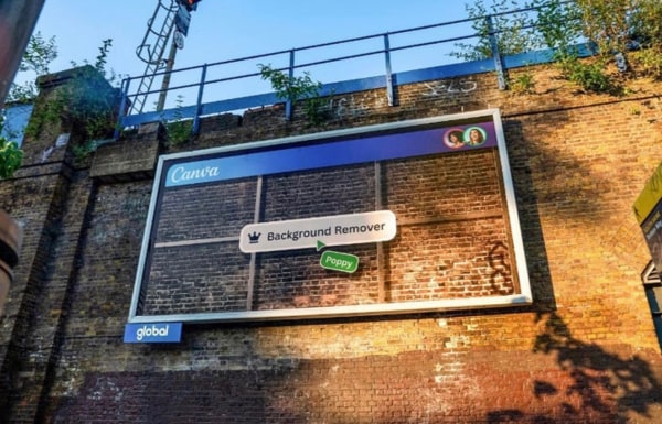 Canva billboard in London