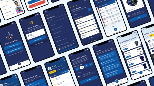 Various phone screens from the Doddie Aid app