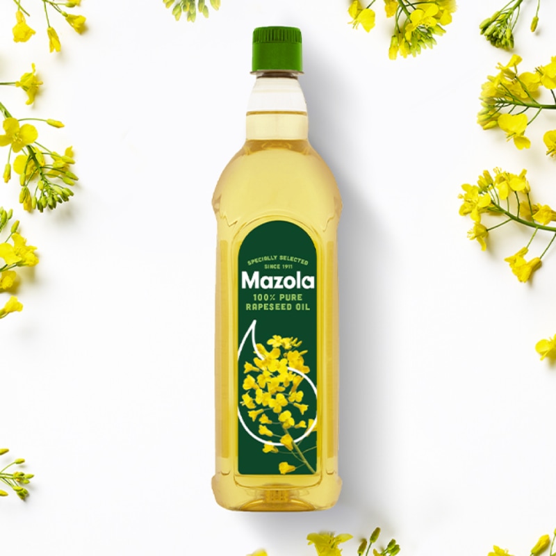 An image of the rapeseed Mazola oil