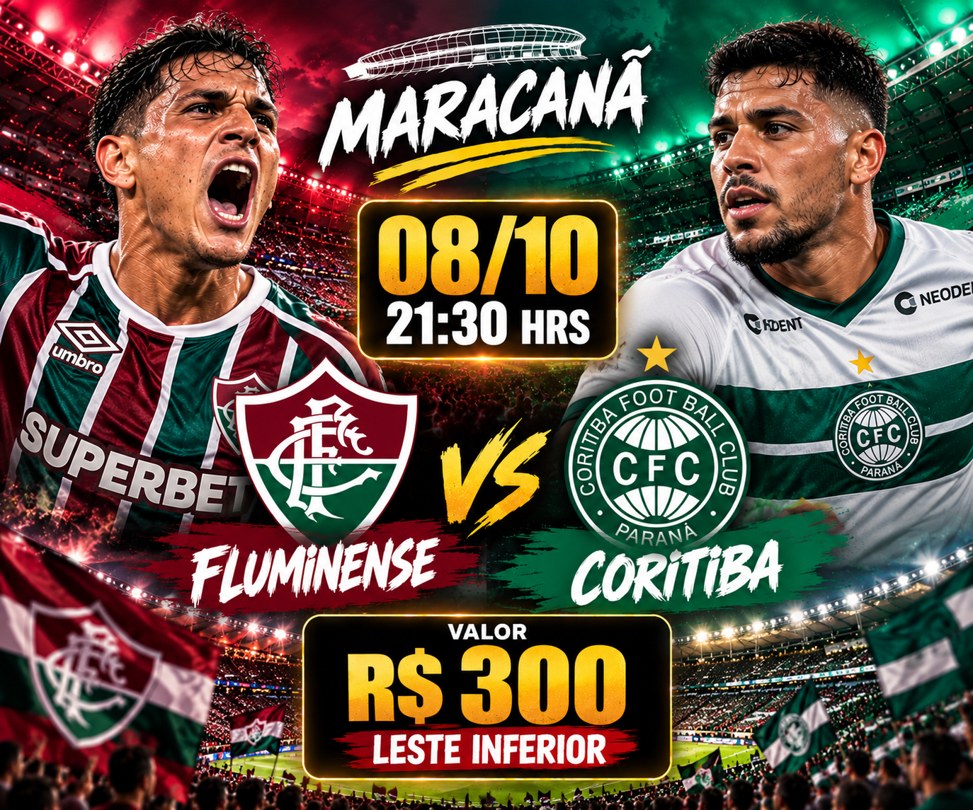 Fluminense × Coritiba, match on 08 OCT at Maracanã