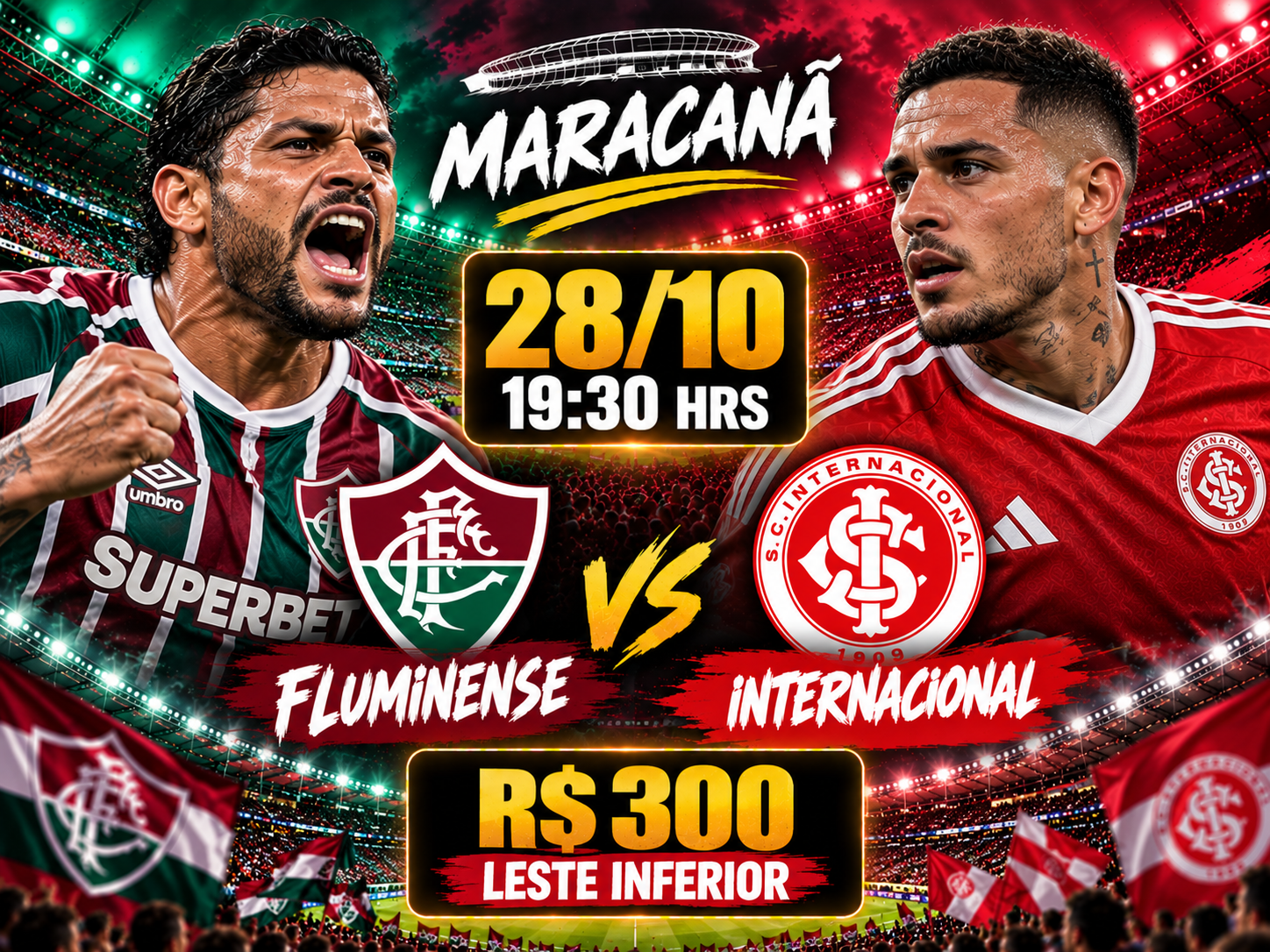Fluminense × Internacional, match on 28 OCT at Maracanã