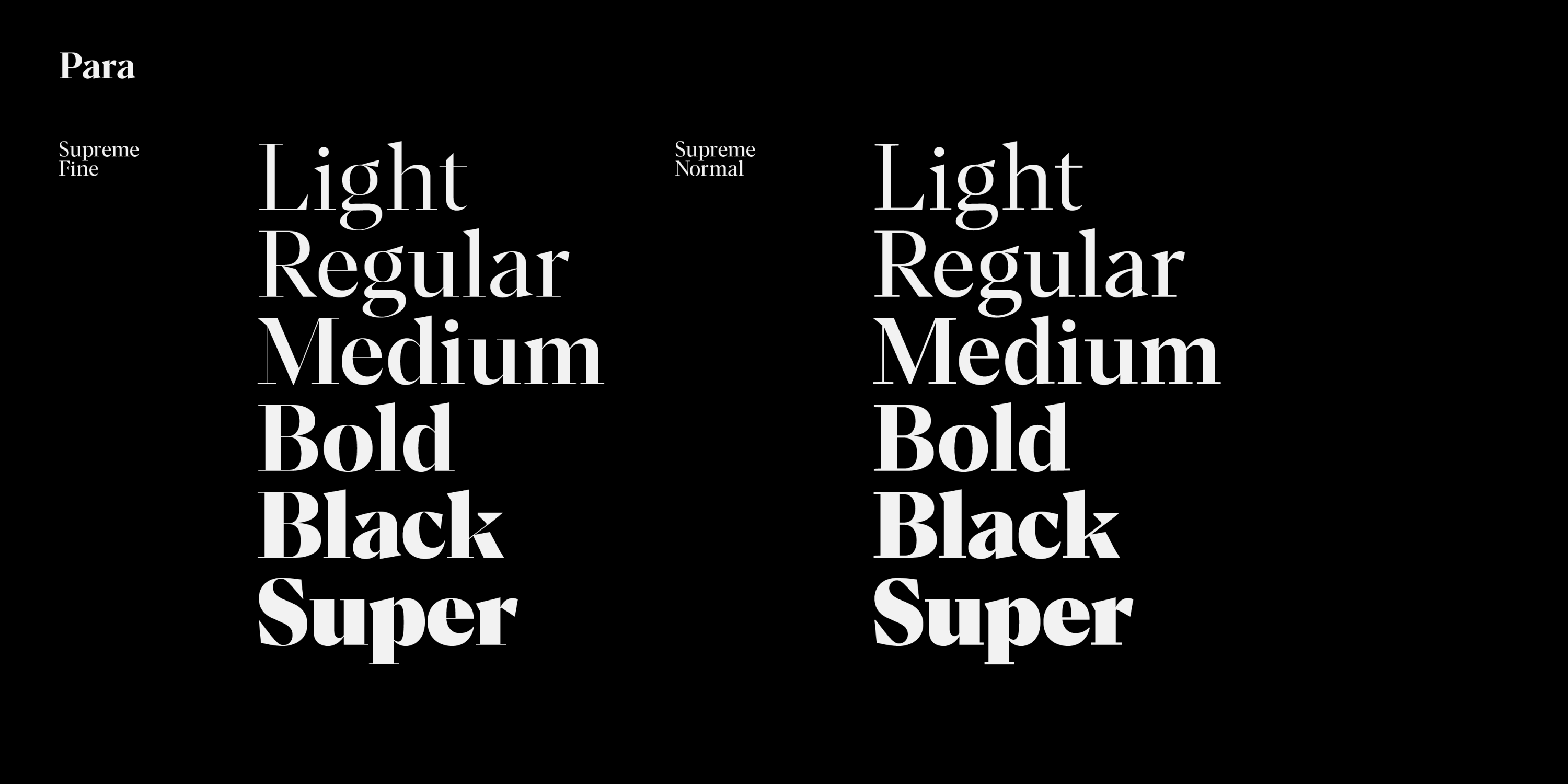 Para Supreme | The Designers Foundry