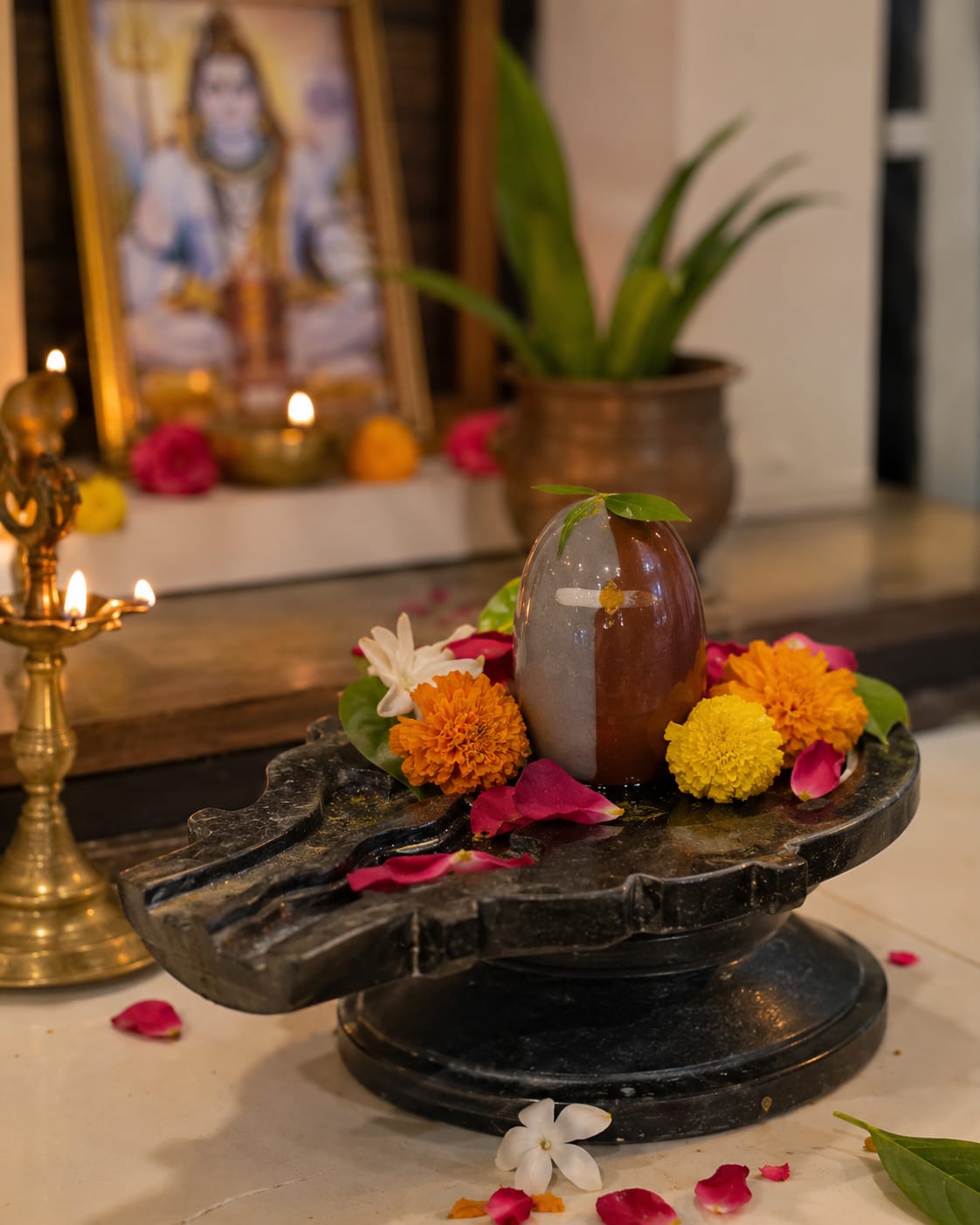 Customer Received Shivling Altar