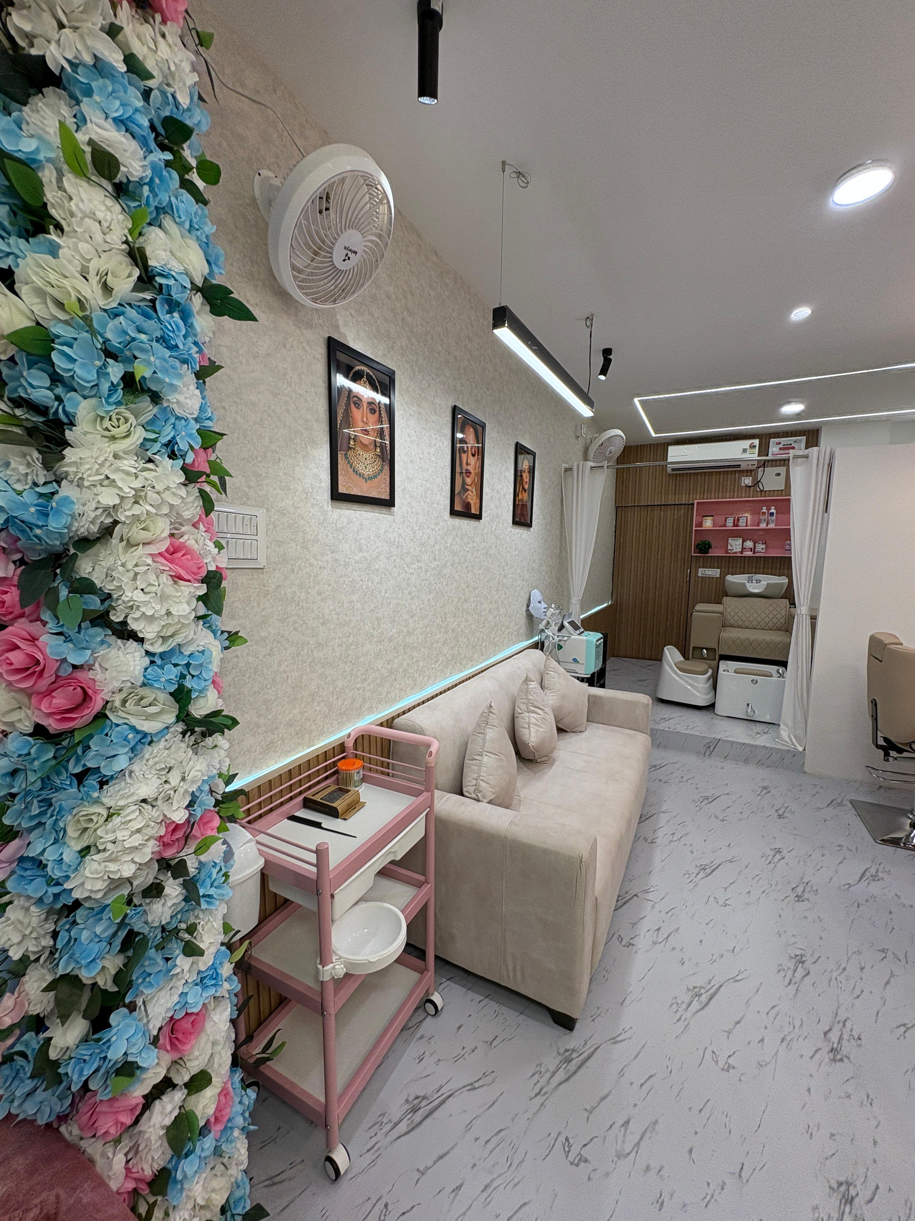 Completed salon Waiting Area – final handover